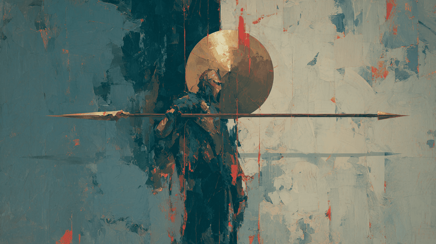 loop_on_a_painting_of_a_spear_and_a_shield_8fe747fd-85c3-46d7-9cc6-fabe319b1fd4.png