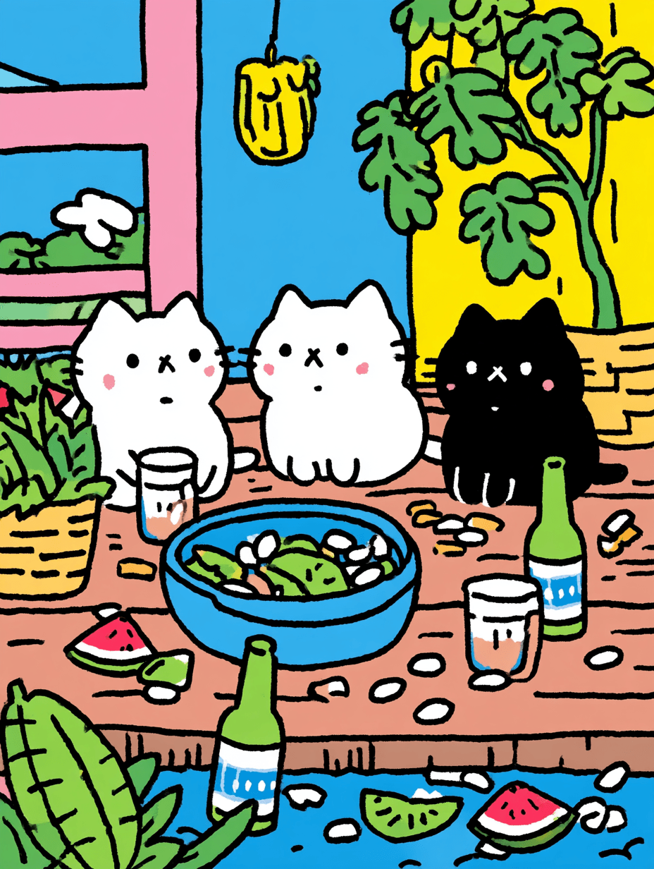 loop_on_three_cats_are_drinking_at_home_with_beer_bottles_and_m_63974c13-705d-4bb8-9ba8-2abbb0aa3ca3.png