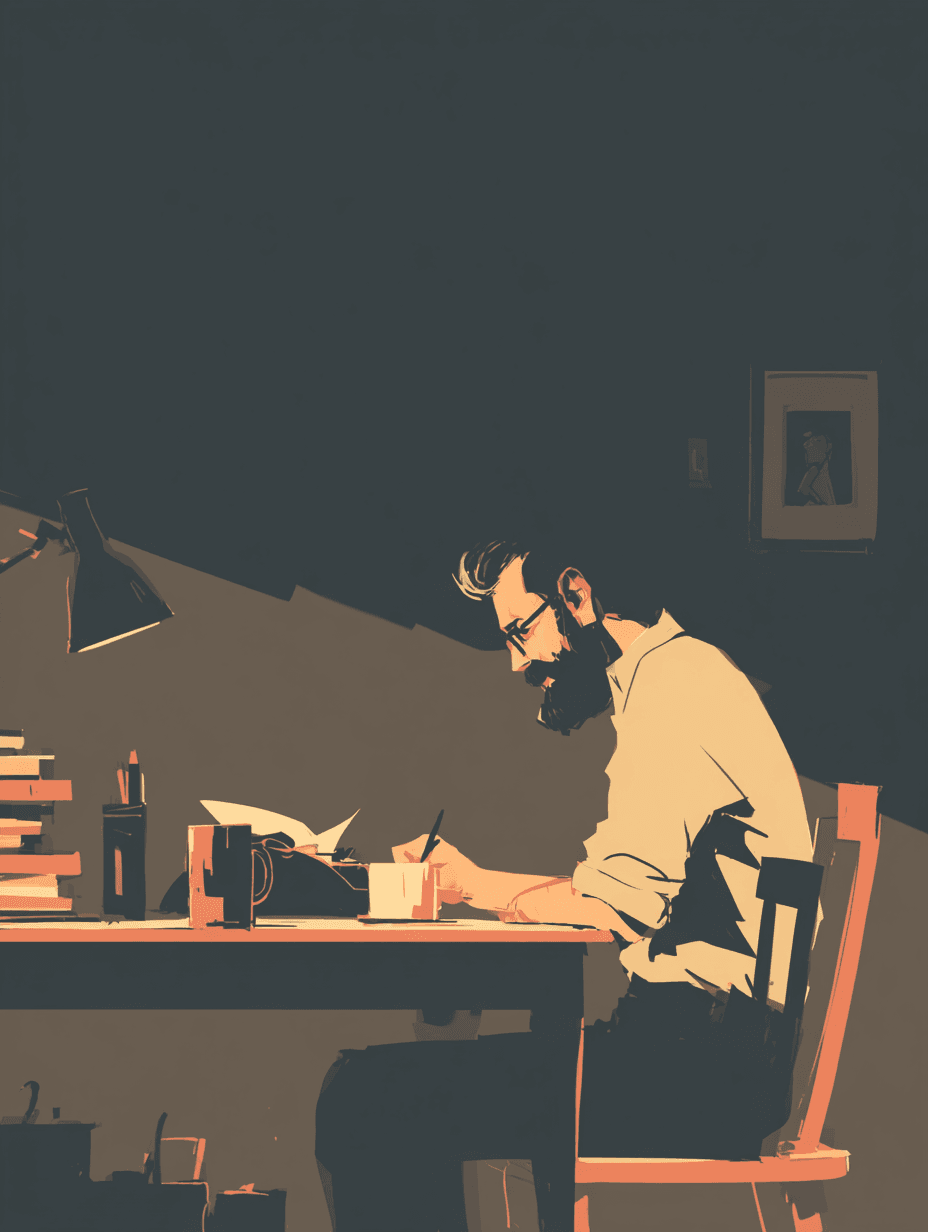 loop_on_A_writer_man_minimalist_art_0ba334e2-2eb8-4375-a867-858a3db4c13e.png