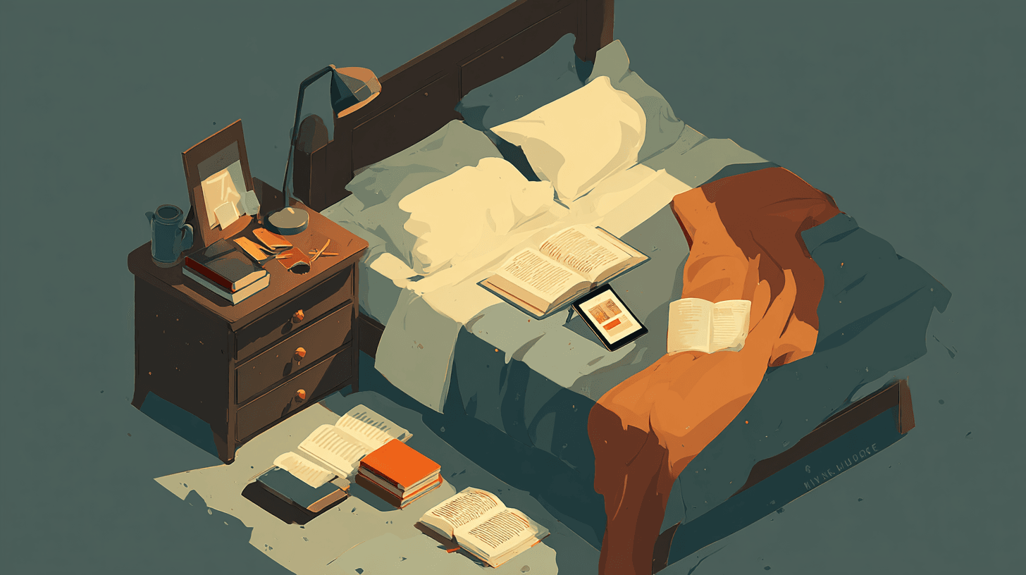 loop_on_3D_isometric_view_a_bed_a_kindle_a_book_e4139286-01b3-4b44-8227-9a5eef48d9c0.png