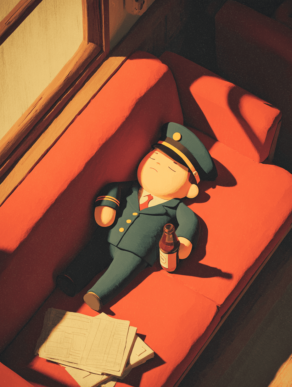 loop_on_A_train_cartoon_character_is_lying_on_the_sofa_drinking_4ac1f1d7-56e7-4b7c-9ae6-c758f37f1875.png