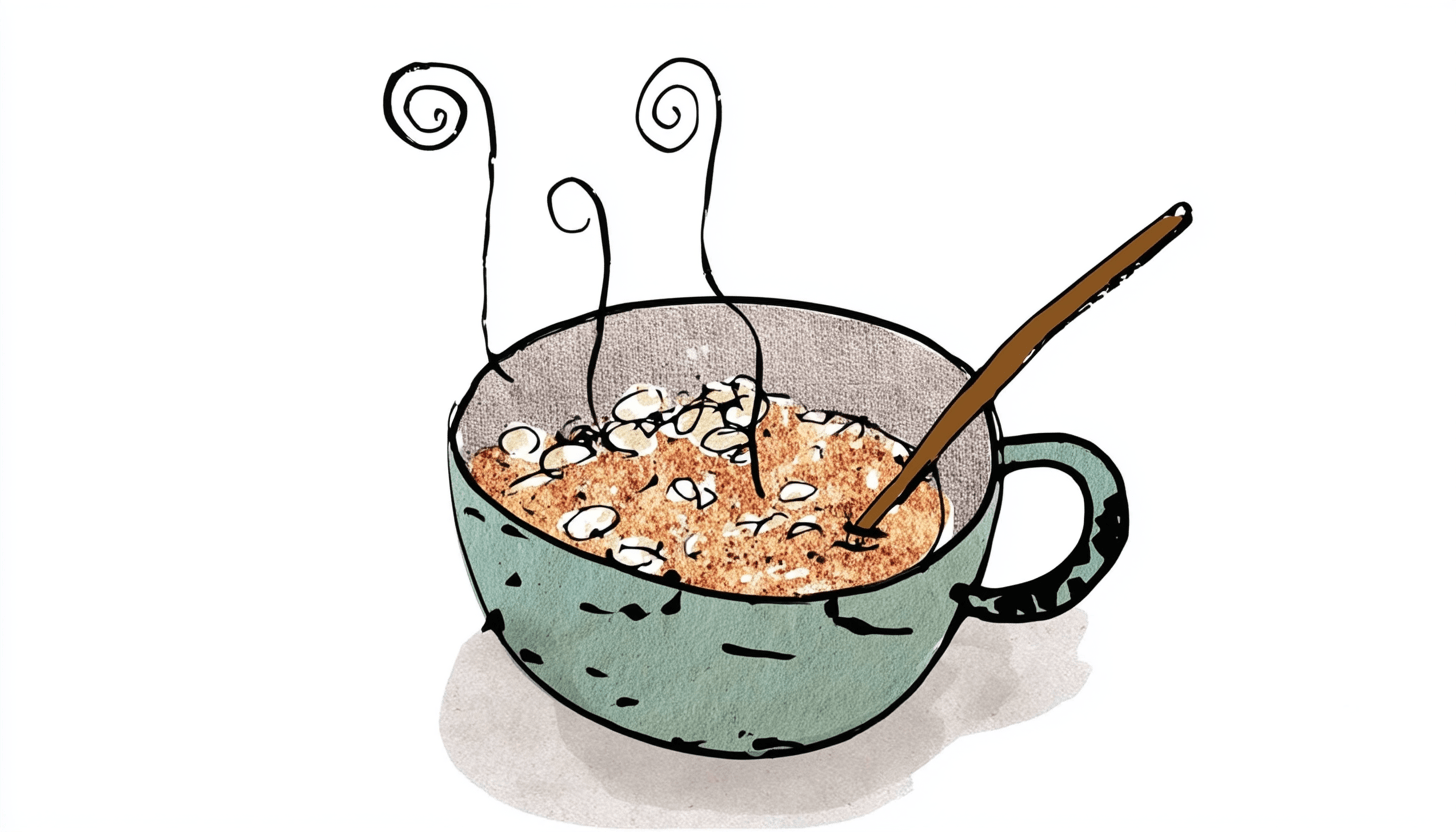 loop_on_A_cup_filled_with_oatmeal_steeped_in_hot_water_with_a_1b6290e3-110c-4e10-9efc-b9b0e37c5ced_1.png